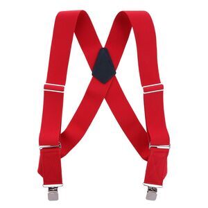 Welch Men's Big & Tall Elastic Solid Color Clip-End Ubee Trucker Suspenders